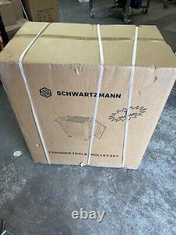 Chariot à outils Schwartzmann avec plateaux à outils 7 tiroirs et cabinet à rouleaux 259 pièces
