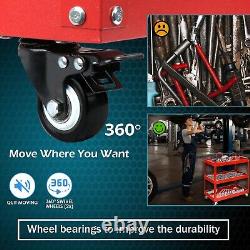 Chariot à outils à 3 niveaux avec tiroir, cabinet roulant, robuste pour garage et atelier