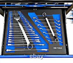 Chariot à outils à tiroirs Jumbo avec 10 tiroirs pleins d'outils et de rangements
