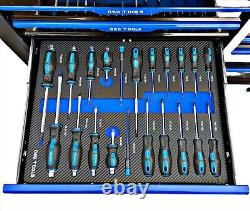 Chariot à outils à tiroirs Jumbo avec 10 tiroirs pleins d'outils et de rangements Chariot à outils à tiroirs Jumbo avec 10 tiroirs pleins d'outils et de rangements
