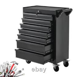 Chariot à outils avec roulettes, meuble de garage, tiroir verrouillable, étagère de bureau.