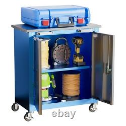 Chariot d'atelier robuste avec tiroir et portes pour garage UK