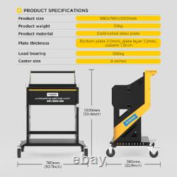 Chariot d'outils à roulettes avec tiroir pour garage et atelier de service de diagnostic