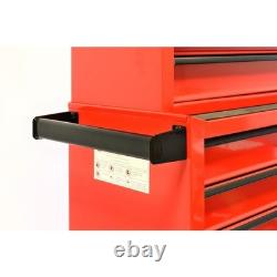 Chariot de coffre à outils Hilka 19 tiroirs boîte de rangement en métal rouge pour garage