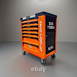 Chariot de rangement à 7 tiroirs avec outils, coffre de stockage en acier pour atelier, boîte à outils
