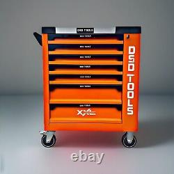 Chariot de rangement à 7 tiroirs avec outils, coffre de stockage en acier pour atelier, boîte à outils