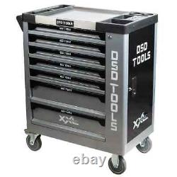 Chariot de rangement à outils avec 7 tiroirs, outils premium, verrouillable et mobile