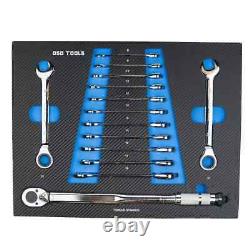 Chariot de rangement à outils avec 7 tiroirs, outils premium, verrouillable et mobile