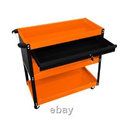 Chariot de rangement d'outils 3 niveaux portable avec roulettes, cabinet verrouillable, tiroir avec 2 clés 4 Chariot de rangement d'outils 3 niveaux portable avec roulettes, cabinet verrouillable, tiroir avec 2 clés 4
