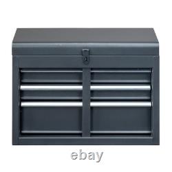 Chariot de rangement d’outils roulant détachable avec tiroir verrouillable, double étagère et armoire inférieure