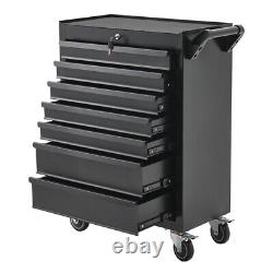 Chariot utilitaire d'atelier avec armoire de rangement à 7 tiroirs pour outils et chariot pour garage Chariot utilitaire d'atelier avec armoire de rangement à 7 tiroirs pour outils et chariot pour garage