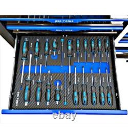 Coffre à outils DSD Tools 12 tiroirs avec outils vert/noir