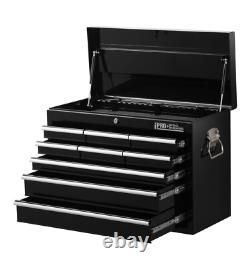 Coffre à outils Hilka 9 tiroirs en acier noir boîte de rangement pour outils armoire à outils
