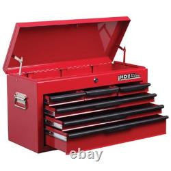 Coffre à outils Hilka Heavy Duty à 6 tiroirs, armoire en acier rouge pour garage et atelier, mobile, Royaume-Uni