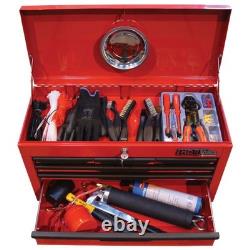 Coffre à outils Hilka Heavy Duty à 6 tiroirs, armoire en acier rouge pour garage et atelier, mobile, Royaume-Uni