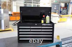 Coffre à outils Hilka Professionnel en métal noir - Unité de rangement pour outils de garage