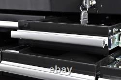 Coffre à outils Hilka Professionnel en métal noir - Unité de rangement pour outils de garage