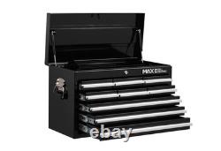 Coffre à outils Hilka, armoire de rangement professionnelle en métal noir à 12 tiroirs, ensemble complet