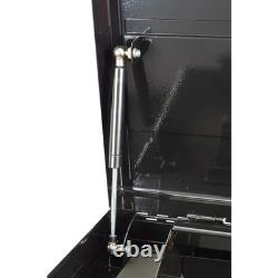 Coffre à outils Hilka, armoire de rangement professionnelle en métal noir à 12 tiroirs, ensemble complet