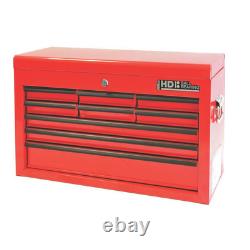 Coffre à outils Hilka, armoire en acier à 9 tiroirs, robuste, avec rangement et boîte à outils verrouillable