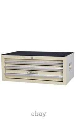 Coffre à outils Hilka classique crème beige boîte de rangement pour outils unité de cabinet