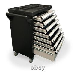 Coffre à outils Pro US 474 avec plateaux à outils, armoire à roulettes à 7 tiroirs, 250 pièces