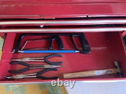 Coffre à outils Sealey American Pro siegen avec 6 tiroirs, boîte à outils rouge avec outils et clés