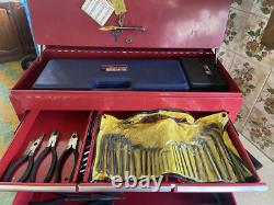 Coffre à outils Sealey American Pro siegen avec 6 tiroirs, boîte à outils rouge avec outils et clés