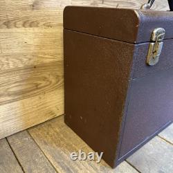 Coffre à outils Starrett vintage en métal à 7 tiroirs pour ingénieurs
