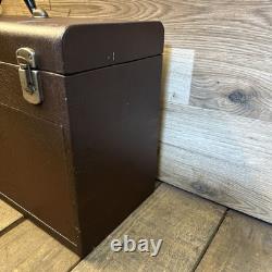 Coffre à outils Starrett vintage en métal à 7 tiroirs pour ingénieurs