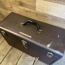 Coffre à outils Starrett vintage en métal à 7 tiroirs pour ingénieurs