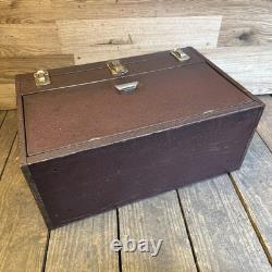 Coffre à outils Starrett vintage en métal à 7 tiroirs pour ingénieurs