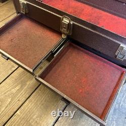Coffre à outils Starrett vintage en métal à 7 tiroirs pour ingénieurs