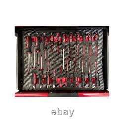 Coffre à outils US Pro avec plateaux à outils, armoire à roulettes à 7 tiroirs, 250 pièces