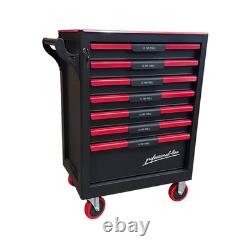 Coffre à outils US Pro avec plateaux à outils, armoire à roulettes à 7 tiroirs, 250 pièces