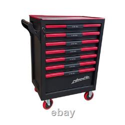 Coffre à outils US Pro avec plateaux à outils, armoire à roulettes à 7 tiroirs, 250 pièces