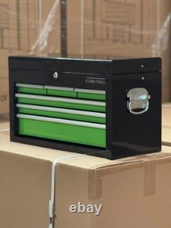 Coffre à outils Us Pro Tools Green Black Mechanics avec 6 tiroirs
