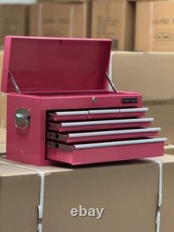 Coffre à outils Us Pro Tools Pink Steel avec 6 tiroirs