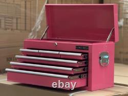 Coffre à outils Us Pro Tools Pink Steel avec 6 tiroirs