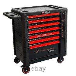 Coffre à outils Widmann avec bacs à outils, armoire à roulettes à 7 tiroirs