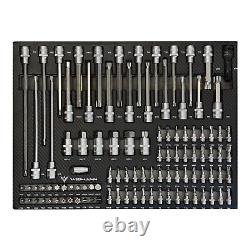 Coffre à outils Widmann avec bacs à outils, armoire à roulettes à 7 tiroirs