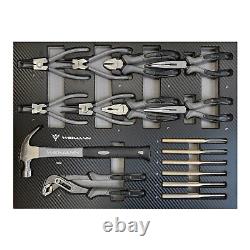 Coffre à outils Widmann avec bacs à outils, armoire à roulettes à 7 tiroirs