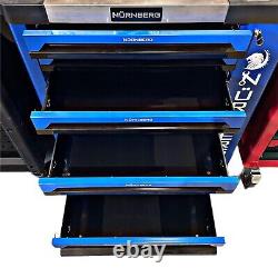 Coffre à outils à 7 tiroirs et cabinet à roulettes vide