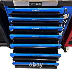 Coffre à outils à 7 tiroirs et cabinet à roulettes vide