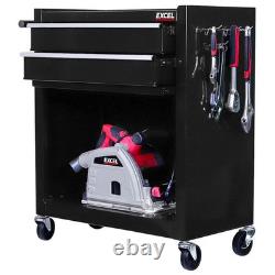 Coffre à outils à 8 tiroirs, armoire de rangement pour mécaniciens, empilable, rouge ou noir