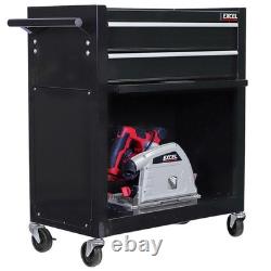 Coffre à outils à 8 tiroirs, armoire de rangement pour mécaniciens, empilable, rouge ou noir