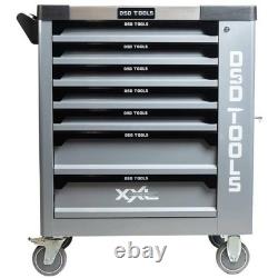 Coffre à outils avec 7 tiroirs et rouleau d'outils pour rangement d'atelier