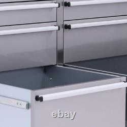 Coffre à outils de banc de travail en acier inoxydable 55 pouces (10 tiroirs) Coffre à outils de banc de travail en acier inoxydable 55 pouces (10 tiroirs)