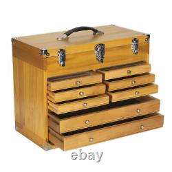 Coffre à outils en bois Sealey AP1608W avec 8 tiroirs, armoire de rangement robuste pour machiniste