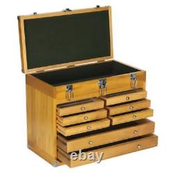 Coffre à outils en bois Sealey AP1608W avec 8 tiroirs, armoire de rangement robuste pour machiniste